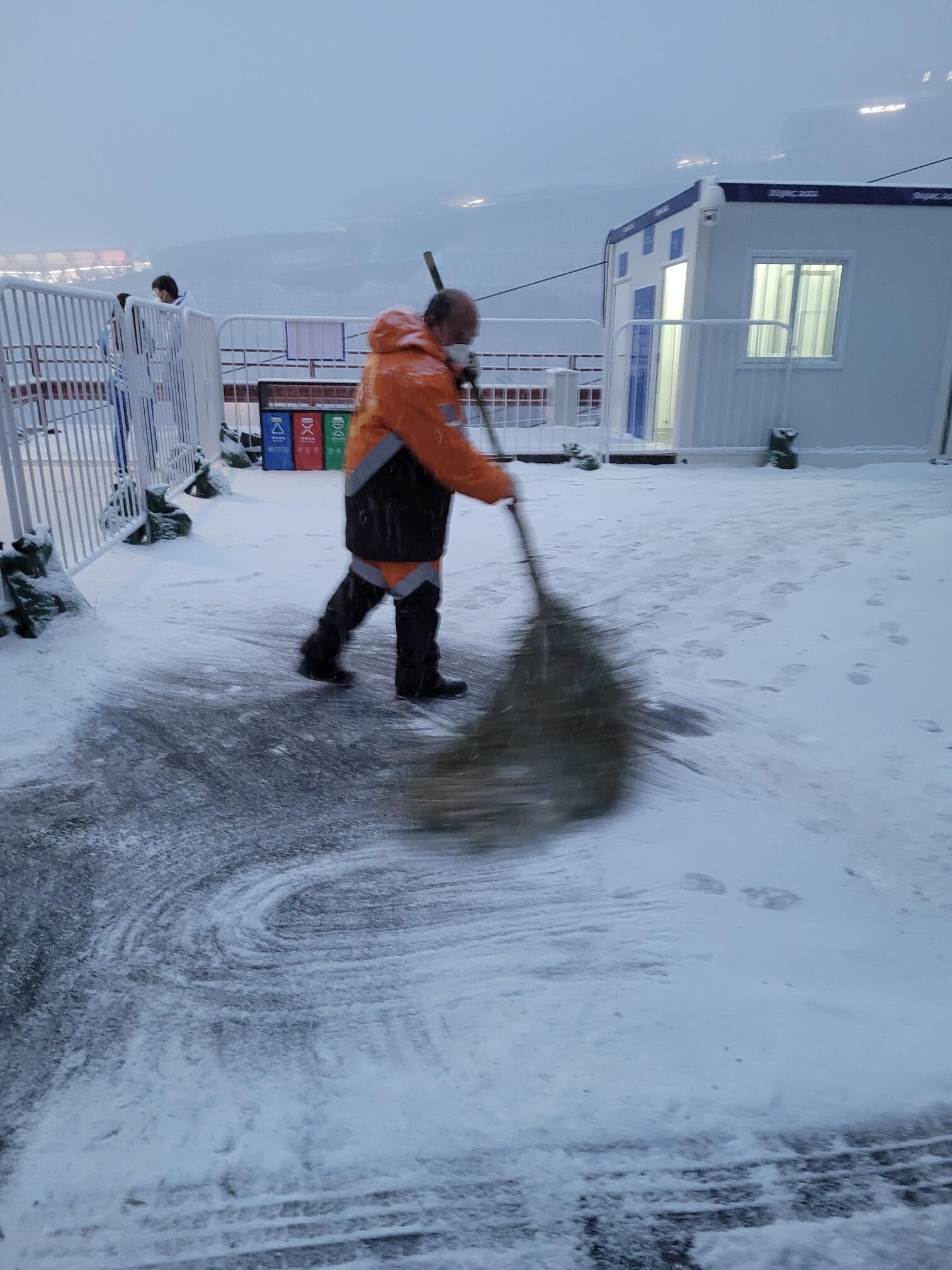 Tempête de neige à Pékin