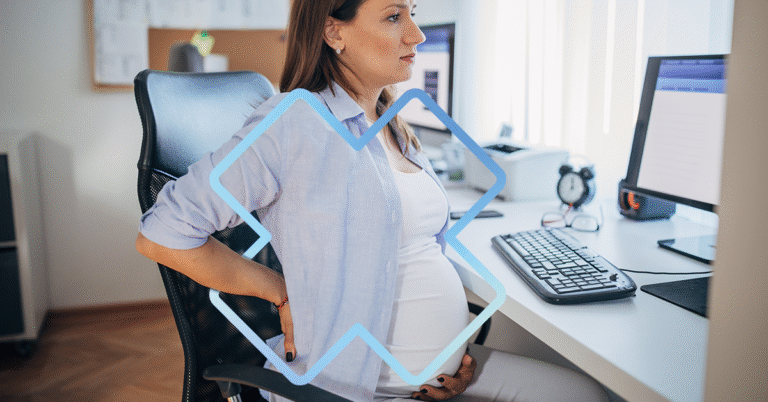 femme enceinte bureau